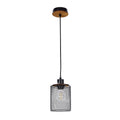 Industrial Mesh Cylinder Pendant Light, 1 & 4-Light E27 Dimmable