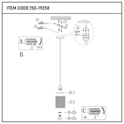 Industrial Mesh Cylinder Pendant Light, 1 & 4-Light E27 Dimmable