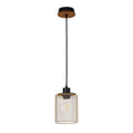 Industrial Mesh Cylinder Pendant Light, 1 & 4-Light E27 Dimmable