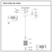 Industrial Mesh Cylinder Pendant Light, 1 & 4-Light E27 Dimmable