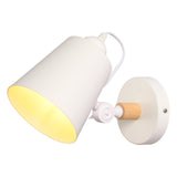 Nordic Sleek Adjustable Wall Lamp - Modern Tapered Cone Design in Black or White