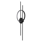 Modern Ring LED Wall Light with Vertical Rods