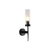 Cylinder Clear Reeded Glass Joseph Fonteyn Fluted Wall Light E27