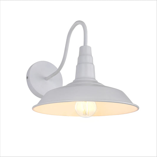 Swan Step Metal Industrial Retro Wall Light E27 Fitting