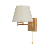 Metal Swing Arm Frustum Wall Light with Pull Down Switch