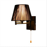 Metal Swing Arm Frustum Wall Light with Pull Down Switch