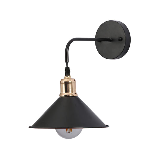 Metal Funnel Suspended Wall Light E27 Fitting
