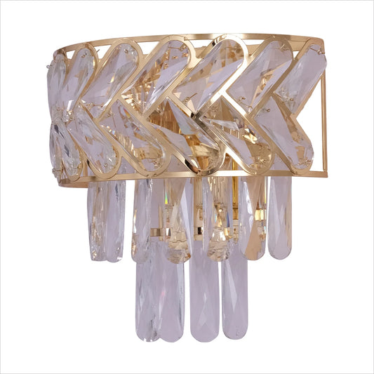 Herringbone Crystal Chandelier Wall Light
