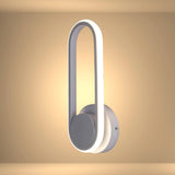 Orbit Ellipse Ambient LED Cool White Wall Sconce Black