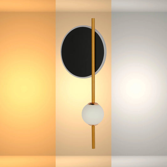 Eclipse Mirage Modern Geometric LED Wall Light with CCT Change