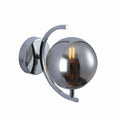 Globe Glass Gold Chrome Crescent Metal Modern Wall Light E27