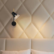 Modern Black & Brass Wall Sconce, 1-Light GU10 Dimmable