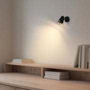 Modern Black & Brass Wall Sconce, 1-Light GU10 Dimmable