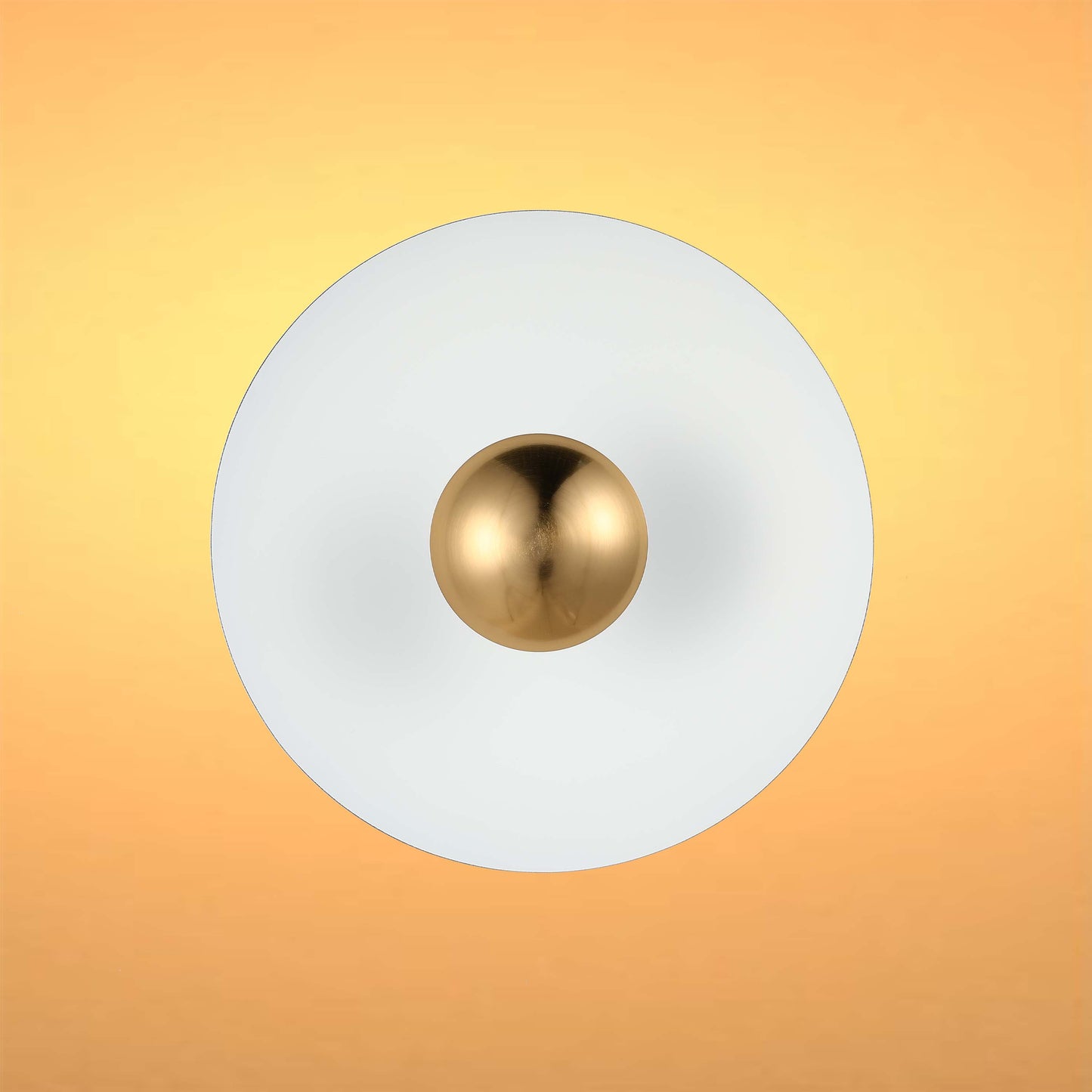 Modern Circular LED Wall Sconce with Gold Accent (White, Pink, Blue), 6W 3000K