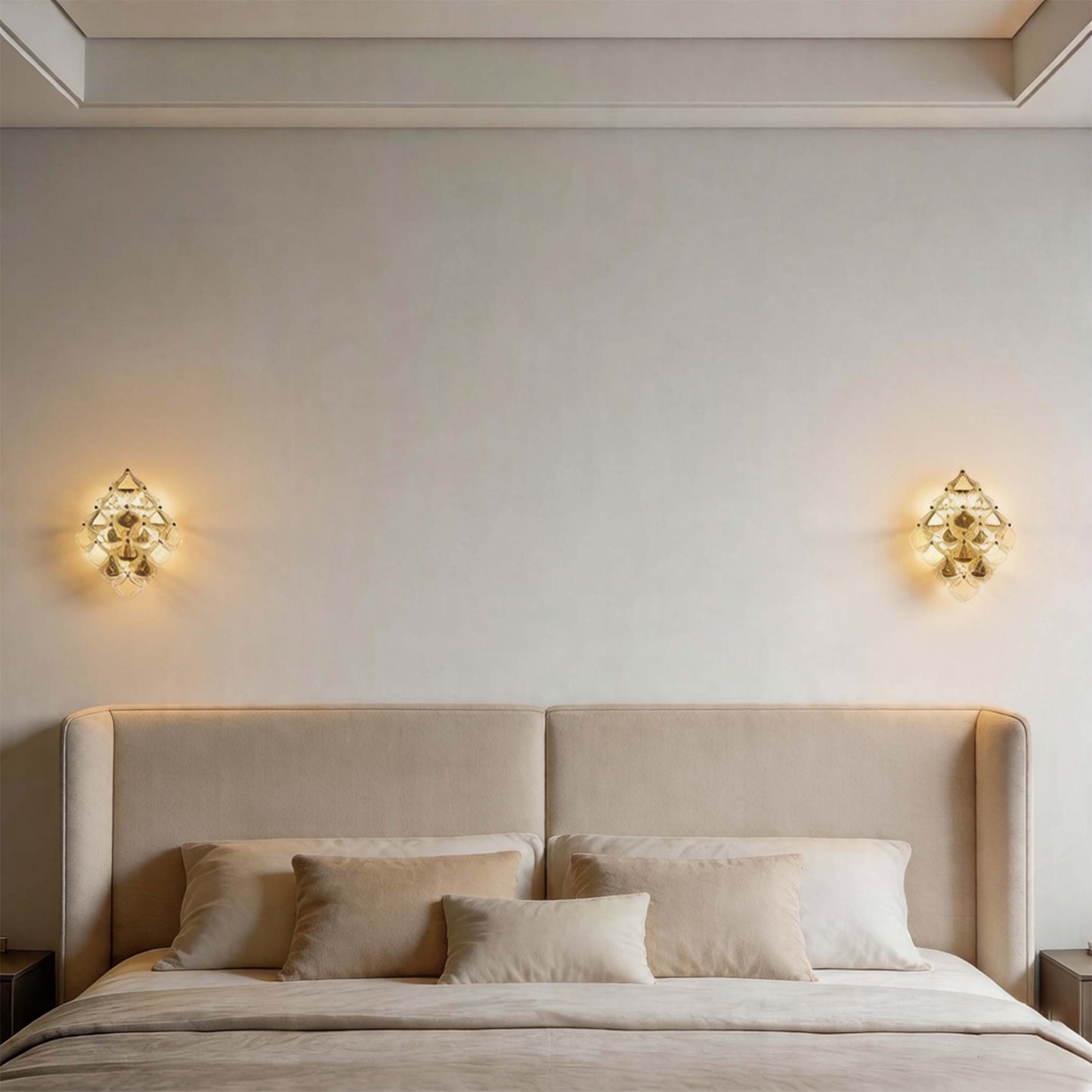 Luxury Gold Crystal Wall Light M2123, 5-Light E14 Sconce
