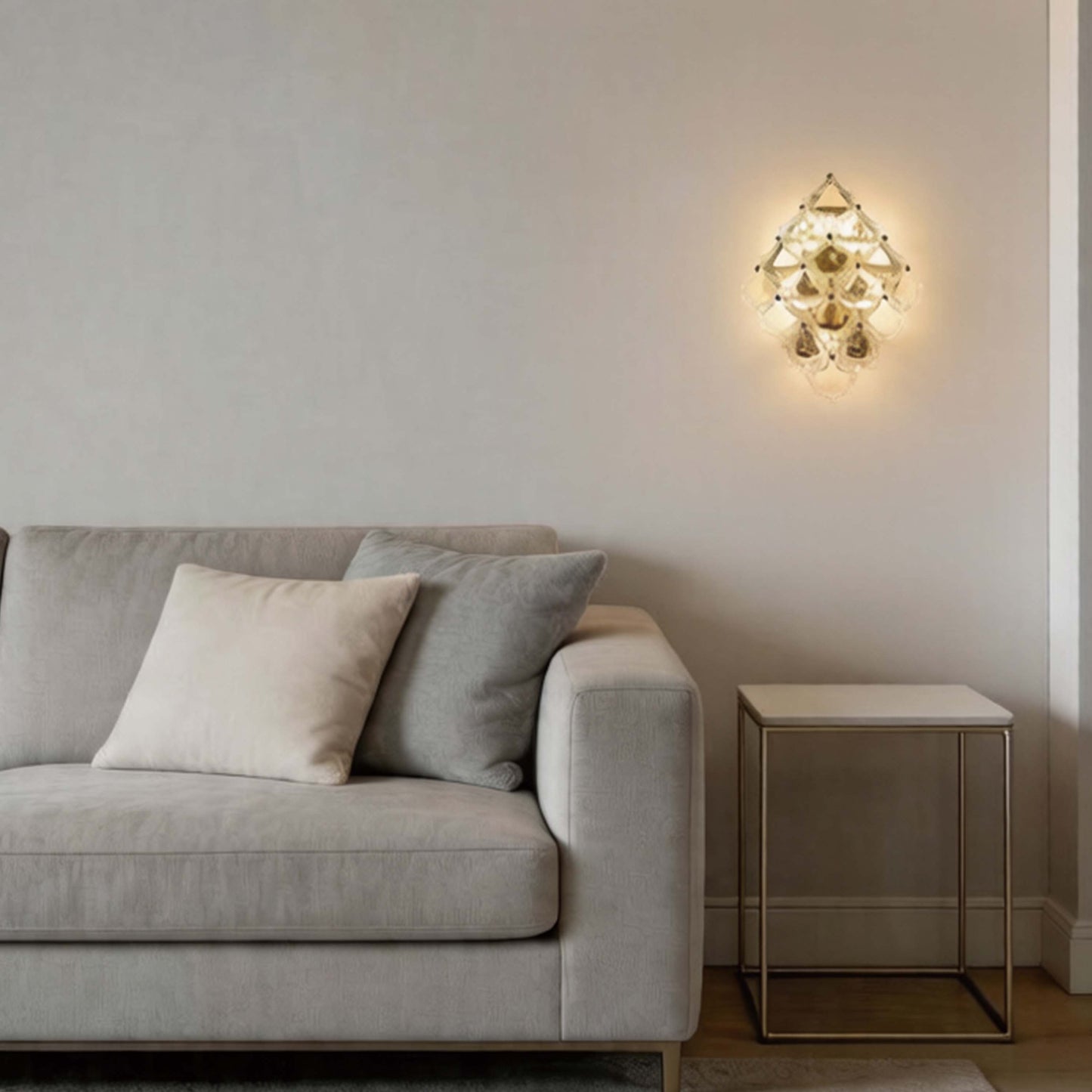 Luxury Gold Crystal Wall Light M2123, 5-Light E14 Sconce