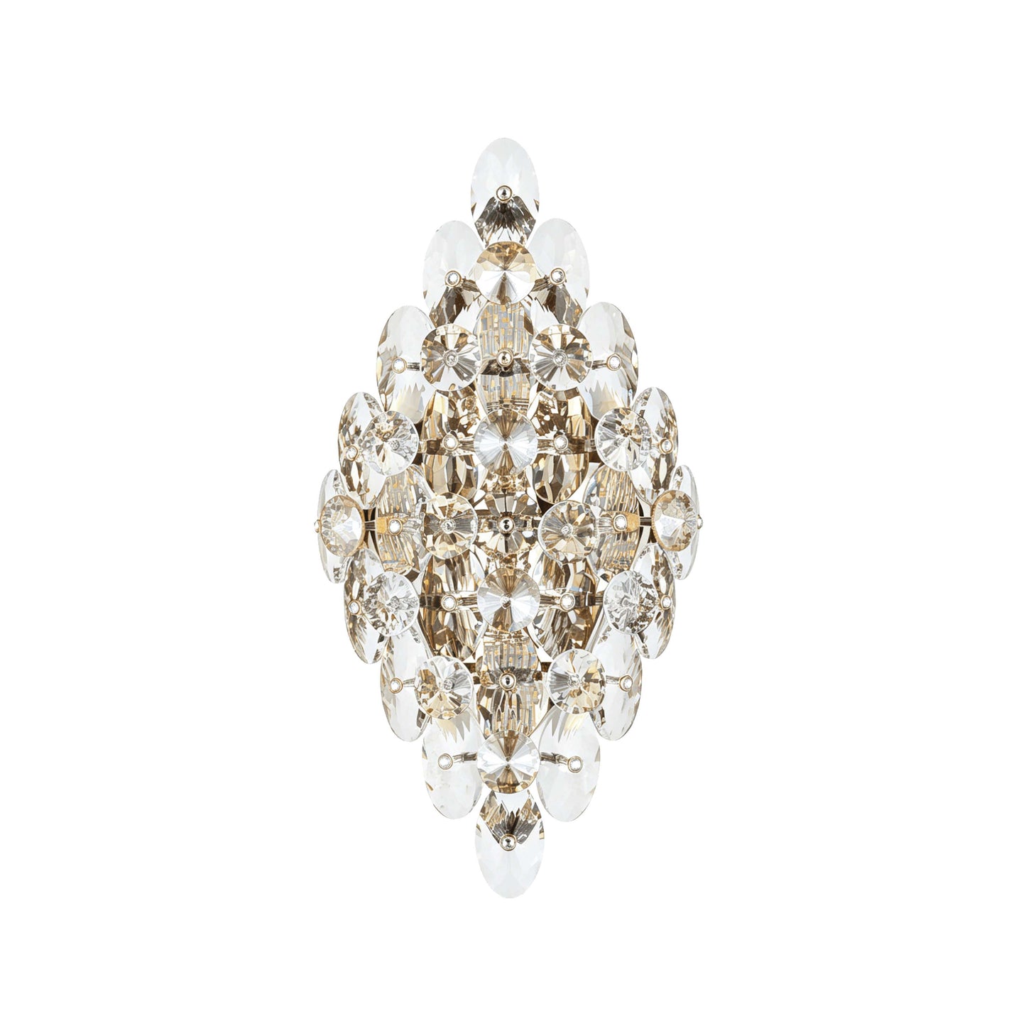 Luxury Gold Crystal Wall Sconce M2158, 4-Light E14