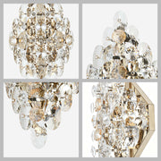 Luxury Gold Crystal Wall Sconce M2158, 4-Light E14