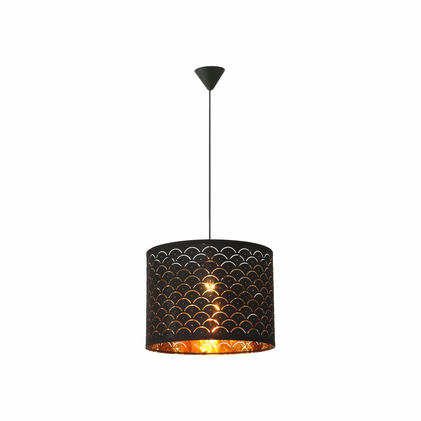Black Gold Shade Scandinavian Modern Pendant Ceiling Light