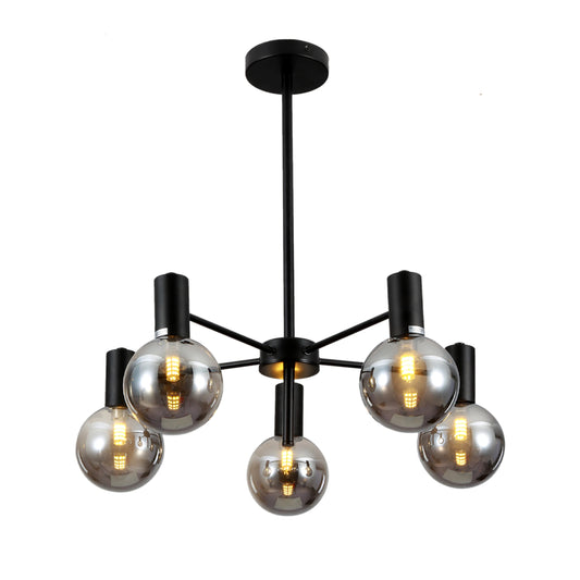 Black and Smoky Chandelier Ceiling Light G9 Fitting