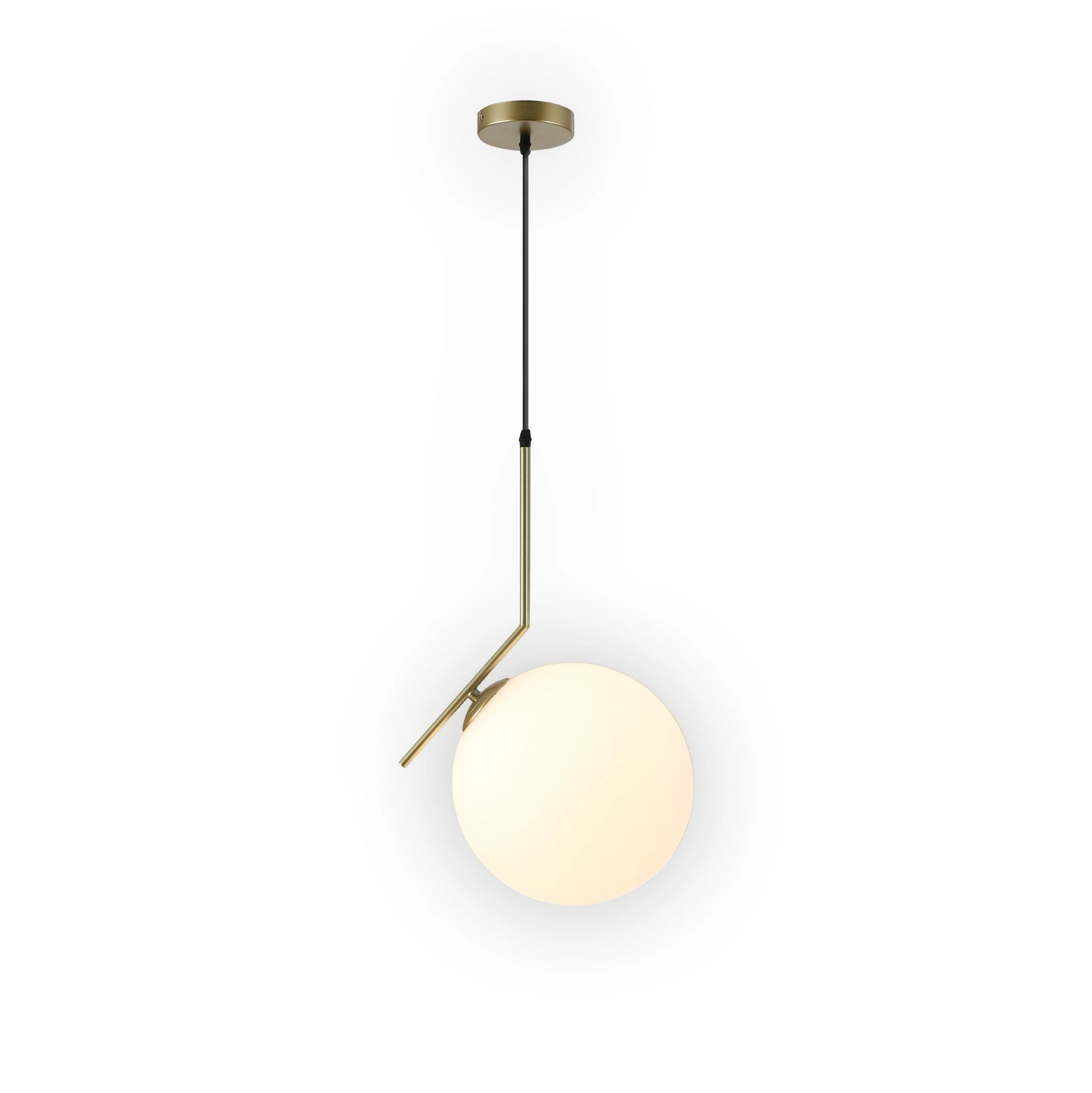Opal White Glass Globe Pendant Ceiling Light