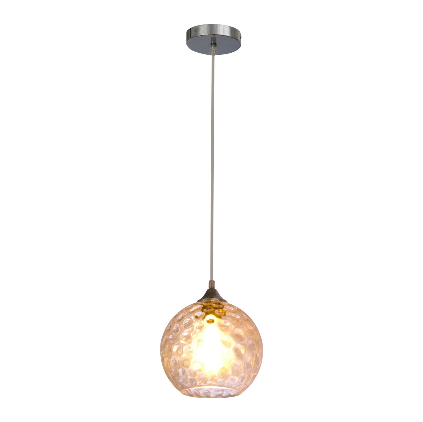 Celestial Dimpled Glass Globe Pendant Ceiling Light