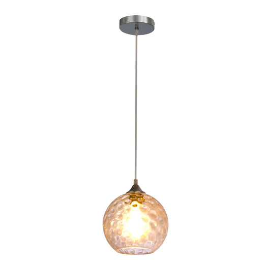 Celestial Dimpled Glass Globe Pendant Ceiling Light