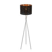 Tripod White Drum Floor Lamp E27 Fitting