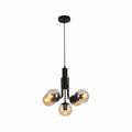 Globe Glass Black Body Pendant Chandelier Ceiling Light E27