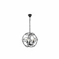 Gold Aluminium Bronze or Black Globe Cage Pendant Chandelier Ceiling Light E14