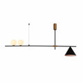 Nordic Modern Island Chandelier Ceiling Light G9 and E27 Black or Gold Funnel Opal Globe
