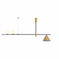 Nordic Modern Island Chandelier Ceiling Light G9 and E27 Black or Gold Funnel Opal Globe