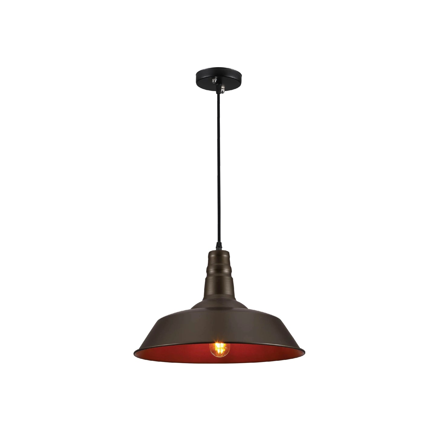 Step Industrial Caged Metal Ceiling Pendant Light E27 Fitting
