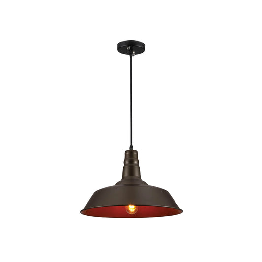 Step Industrial Caged Metal Ceiling Pendant Light E27 Fitting