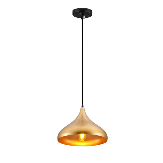 Gold Dome Metal Pendant Light E27