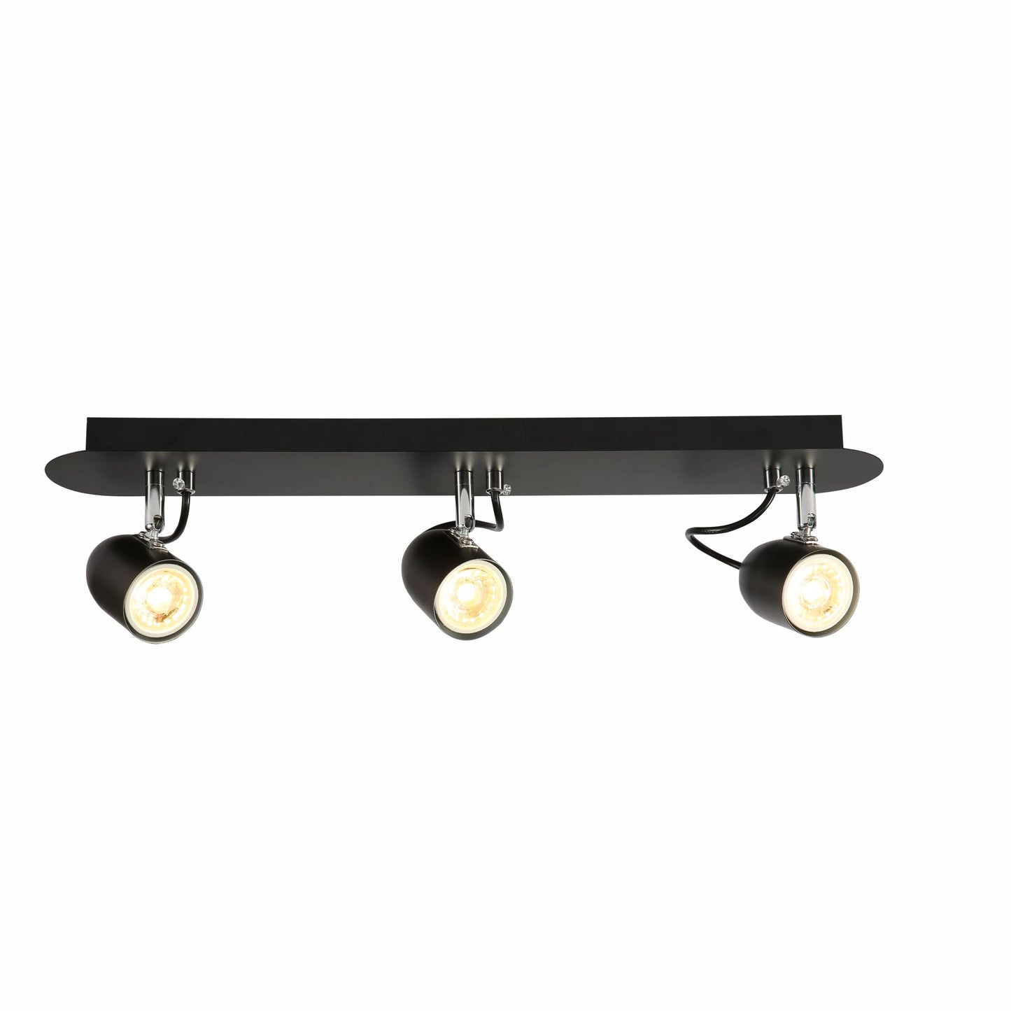 Black Cone Shade Black Chrome Metal Body Ceiling and Wall Light GU10