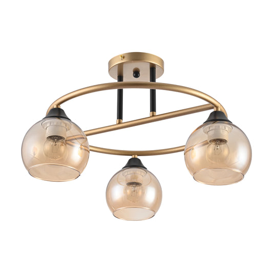Orbit Harmony Black & Gold Ceiling Light