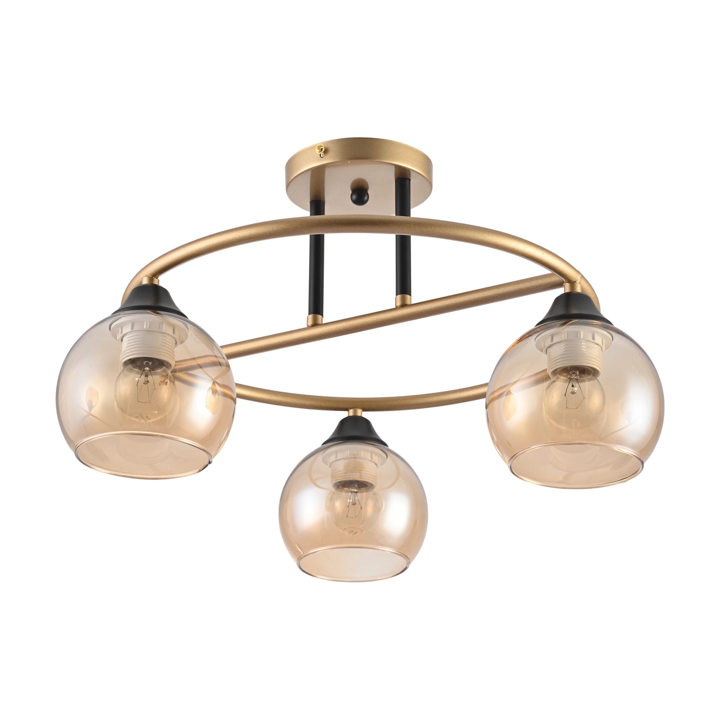 Orbit Harmony Black & Gold Ceiling Light