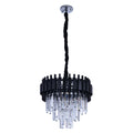 Metropolitan Square Beam Design Tiered Crystal Modern Chandelier Ceiling Light