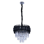 Metropolitan Square Beam Design Tiered Crystal Modern Chandelier Ceiling Light