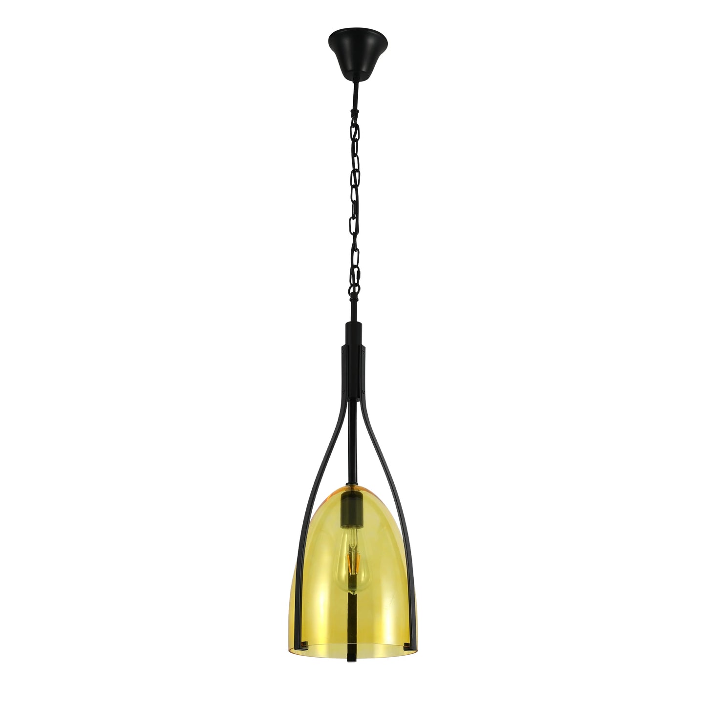 Havana Bell Glass Pendant Light