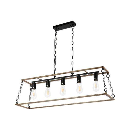 Dwelling Country farmhouse Transitional Island Chandelier Light E27x5