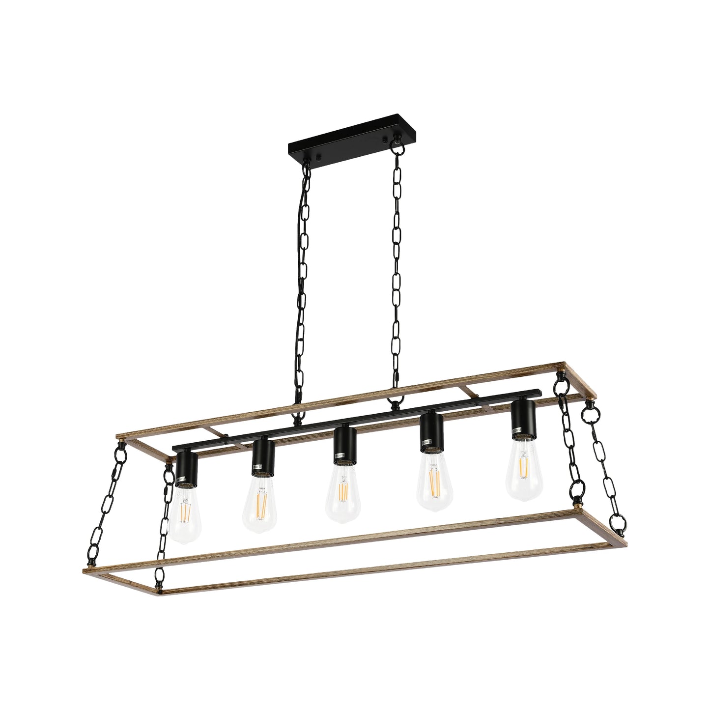 Dwelling Country farmhouse Transitional Island Chandelier Light E27x5