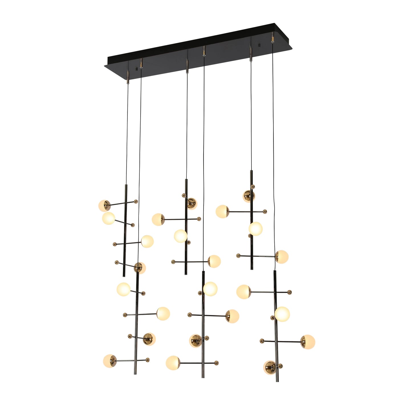 Modern Spacious Chandelier Ceiling Light Gold