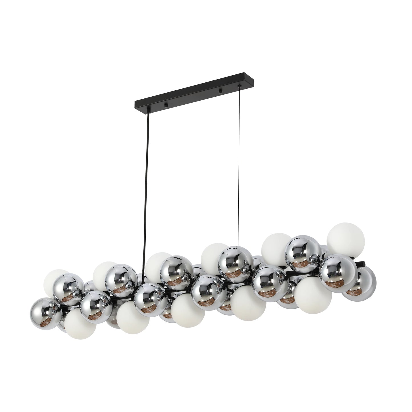 Celestial Cluster Vertical and Horizontal Chandeliers