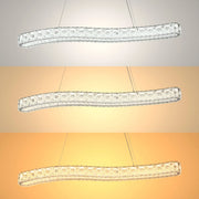 Serpentine Crystal Helix LED Pendant Chandelier 80W