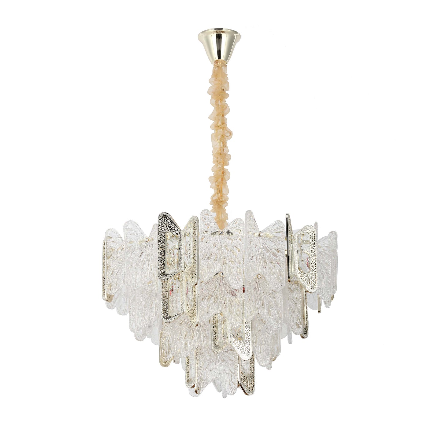 Luxury Gold Crystal Chandelier Dimmable Pendant Light E14