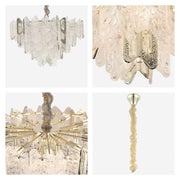 Luxury Gold Crystal Chandelier Dimmable Pendant Light E14