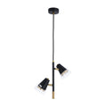 Modern Black & Brass Multi-Arm Spotlight, GU10 Dimmable