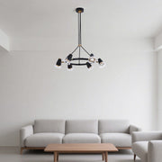 Modern Black & Brass Multi-Arm Spotlight, GU10 Dimmable